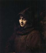 REMBRANDT Harmenszoon van Rijn, Titus in a Monk-s Habit